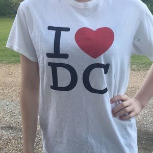 White T-shirt “I ❤️ DC”
